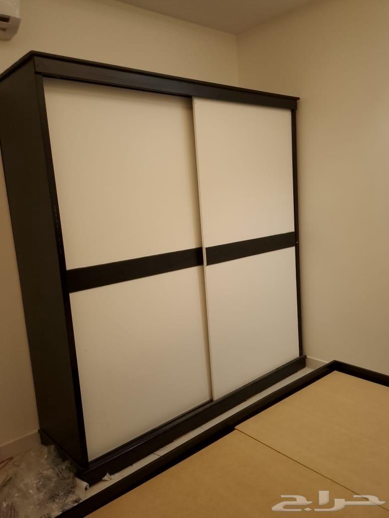 غرفه نوم سرير نفرين مع دولاب وتسريحه مع كرسي64439037177729114