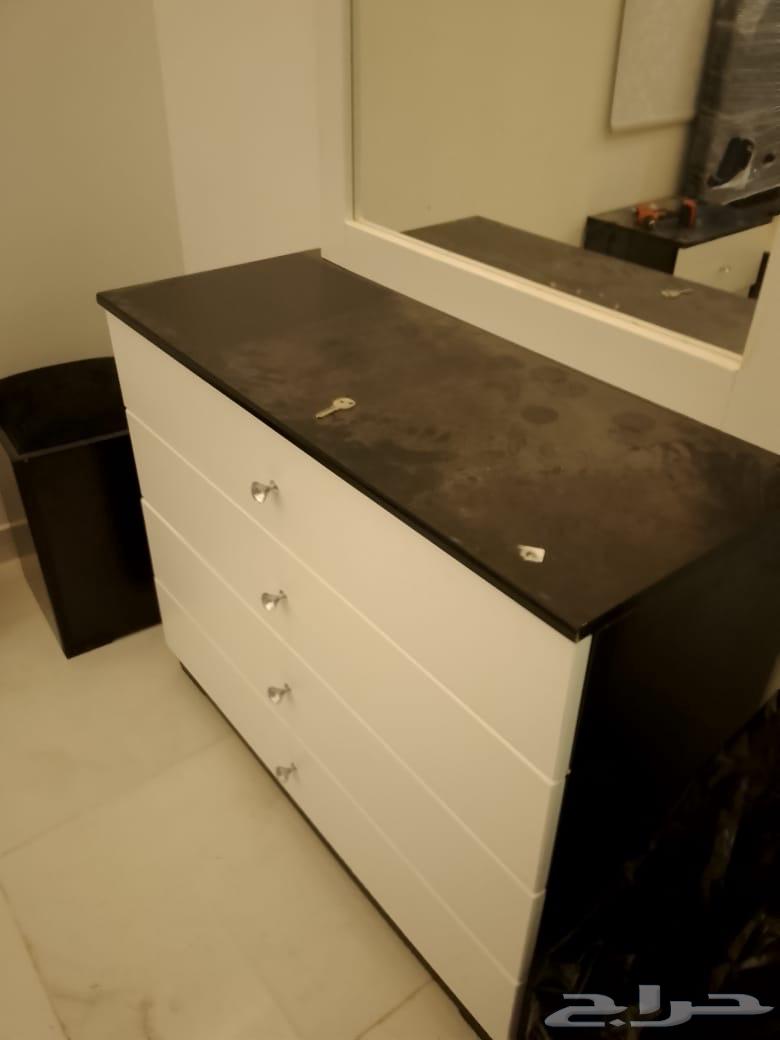 غرفه نوم سرير نفرين مع دولاب وتسريحه مع كرسي64439037177729113