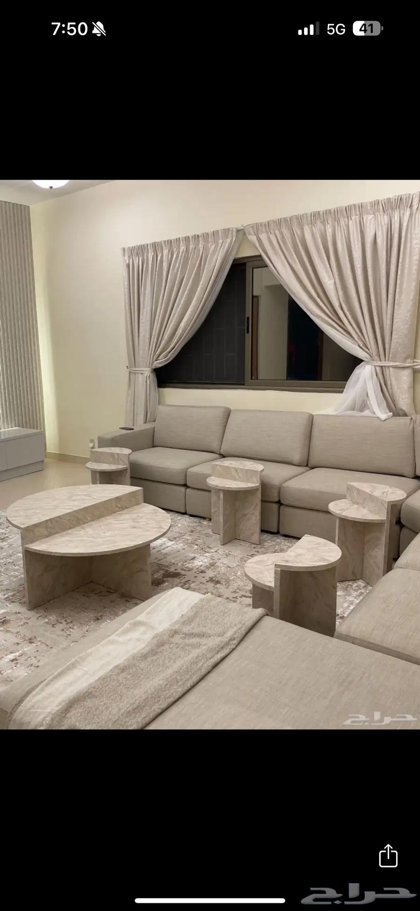 طاولات رخام بديل ترافنتينو جديده للبيع64452779811459112