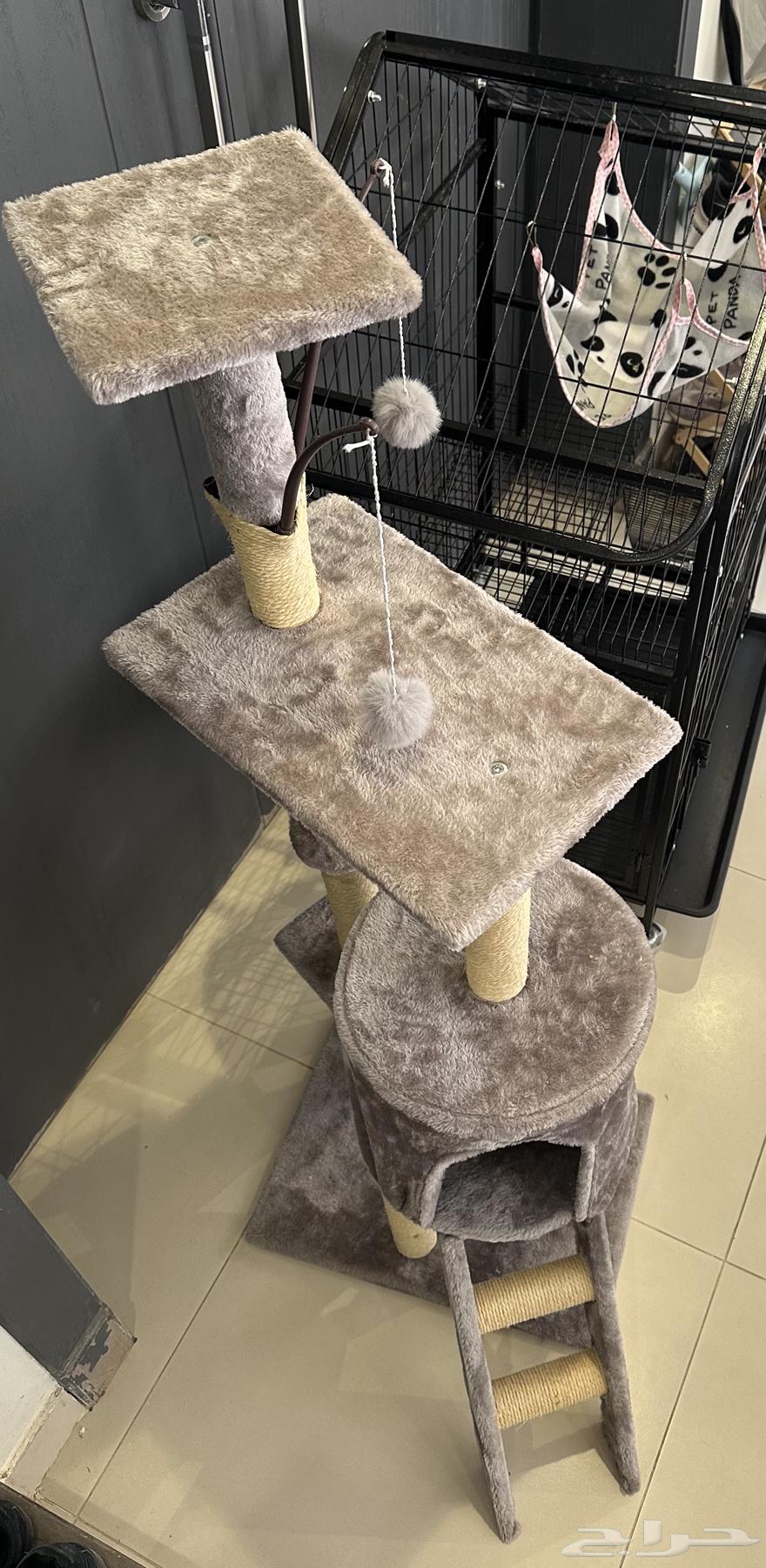 Your cat's cage with a luxury cat enclosure, including play and scratching area for cats64437207489539112