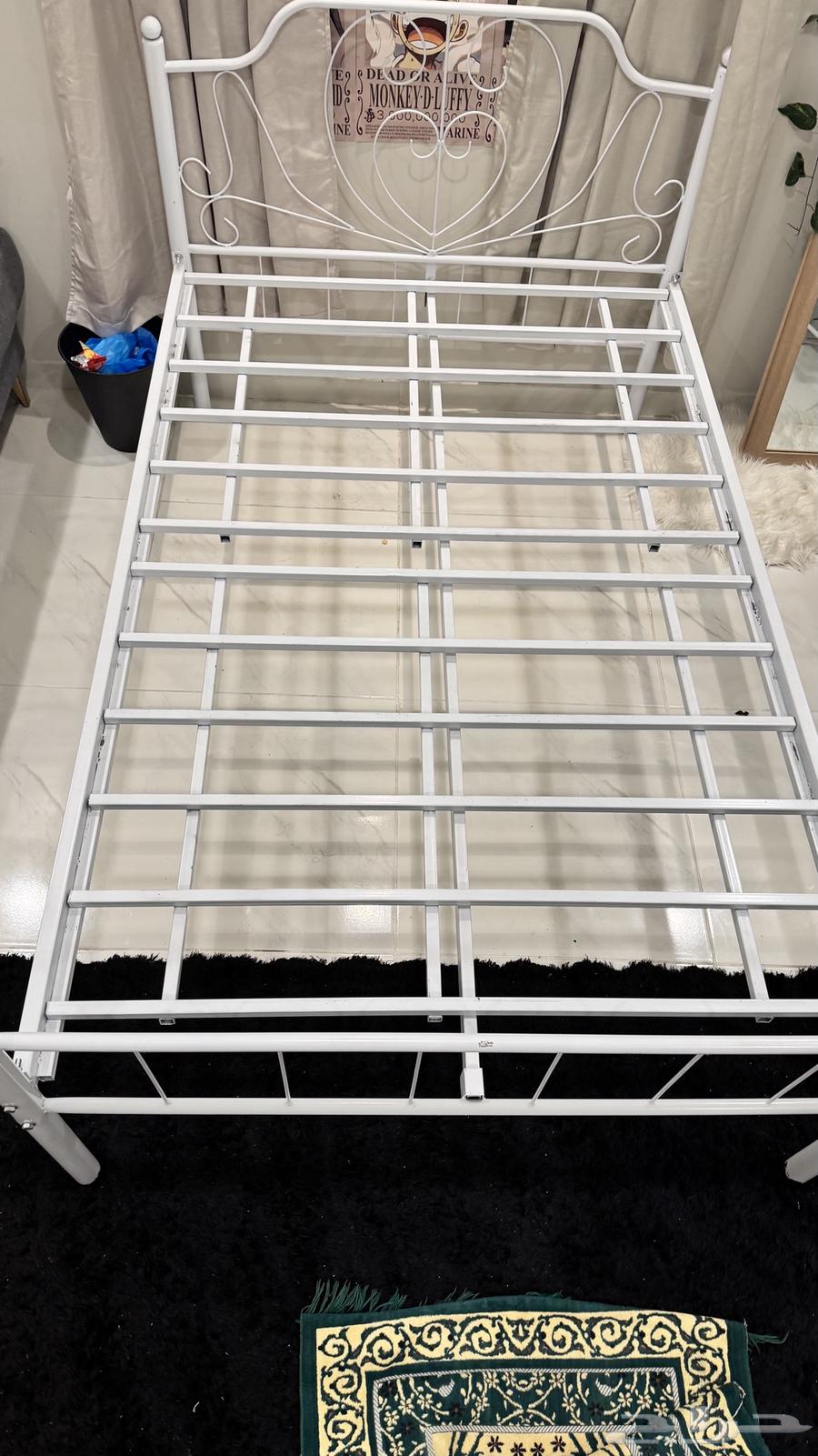120 cm metal bed frame with mattress, completely new and unused64449314547073111