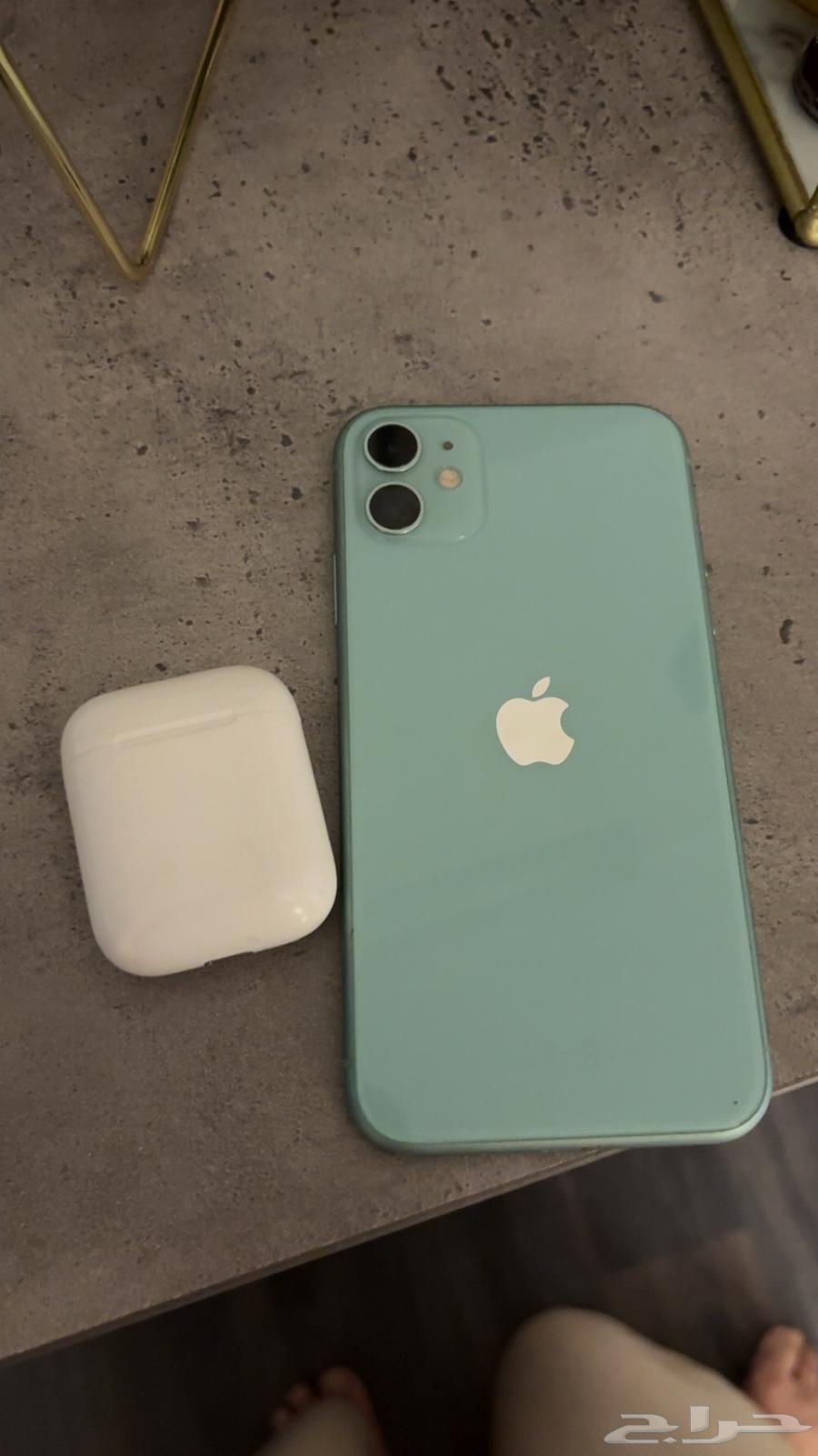 جوال ايفون 11 الذاكره 64 وسماعة ابل الإصدار السادس64448381272067110