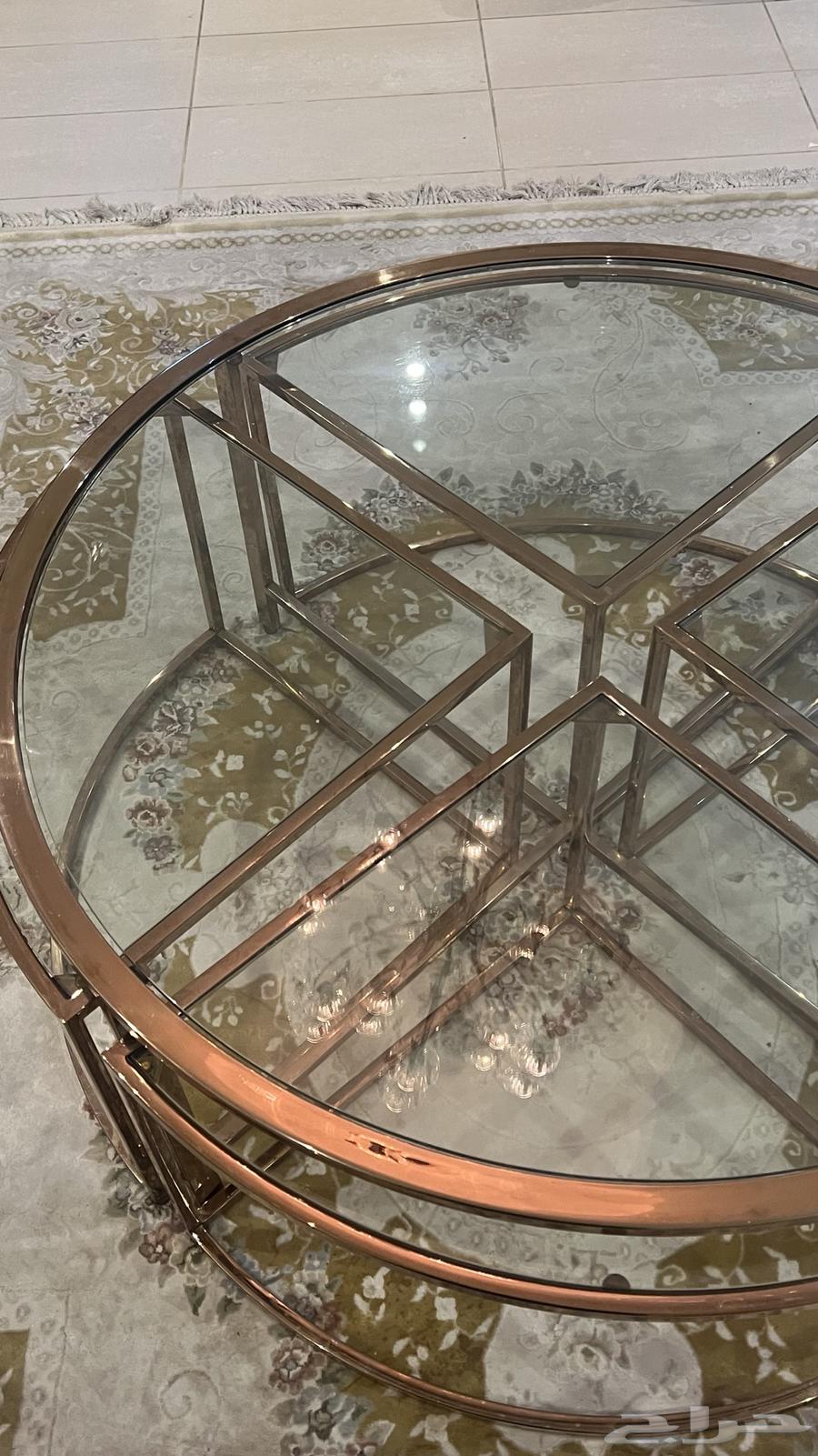 Ora Jeddah coffee table with 4 side tables64449314556033112