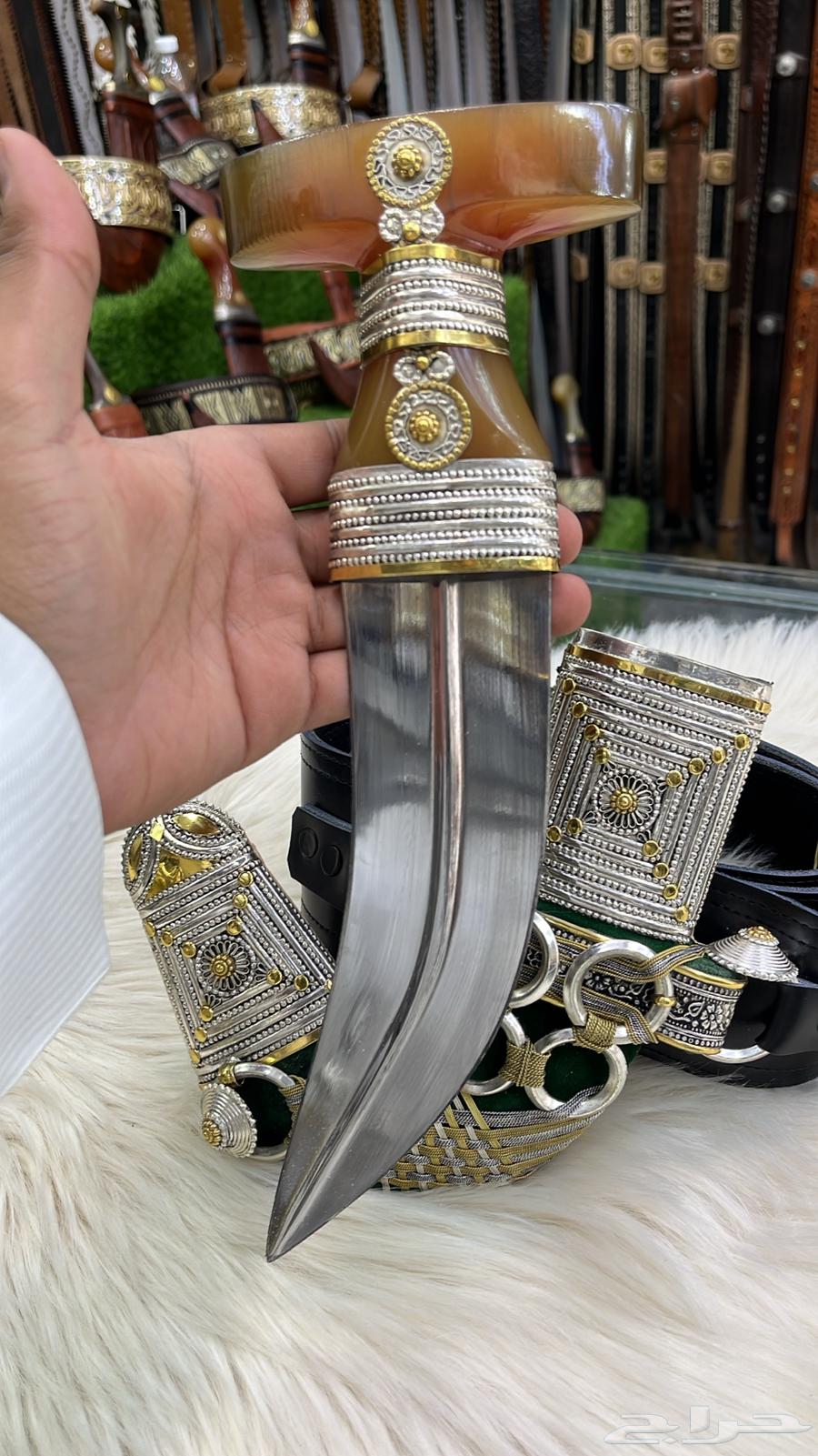 خنجر فضة حك زراف64444795256706114