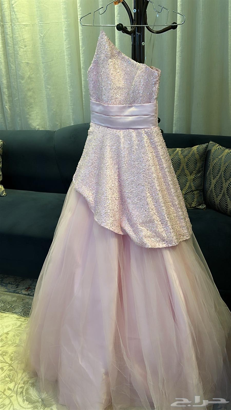 فستان سهره بينك نفاشي64447851203459112