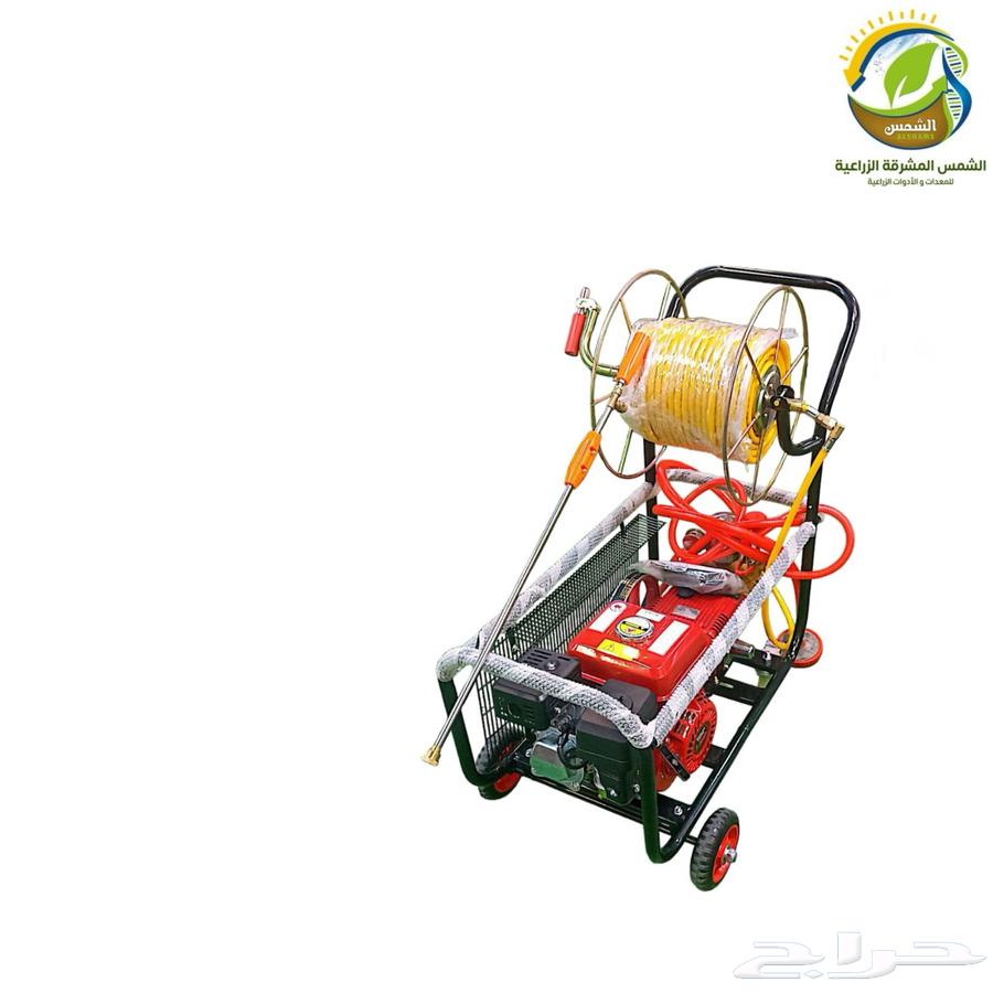 مضخة رش بعربه 7.5 حصان 45 بار مع محرك موديل هوندا 1 39964611654649475111