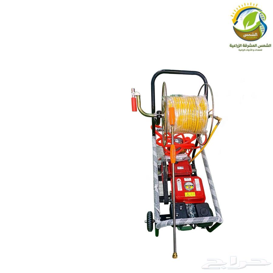مضخة رش بعربه 7.5 حصان 45 بار مع محرك موديل هوندا 1 39964611654649475110