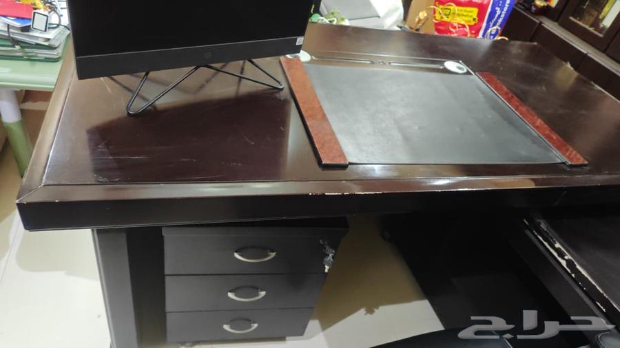 Office 1.60 0.8 with swivel chair, corner and drawers64447029248641111