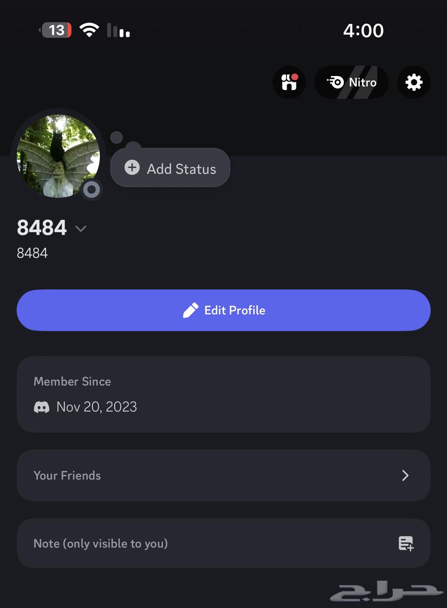 Discord account for sale, username 8484 repeated64446121492994110