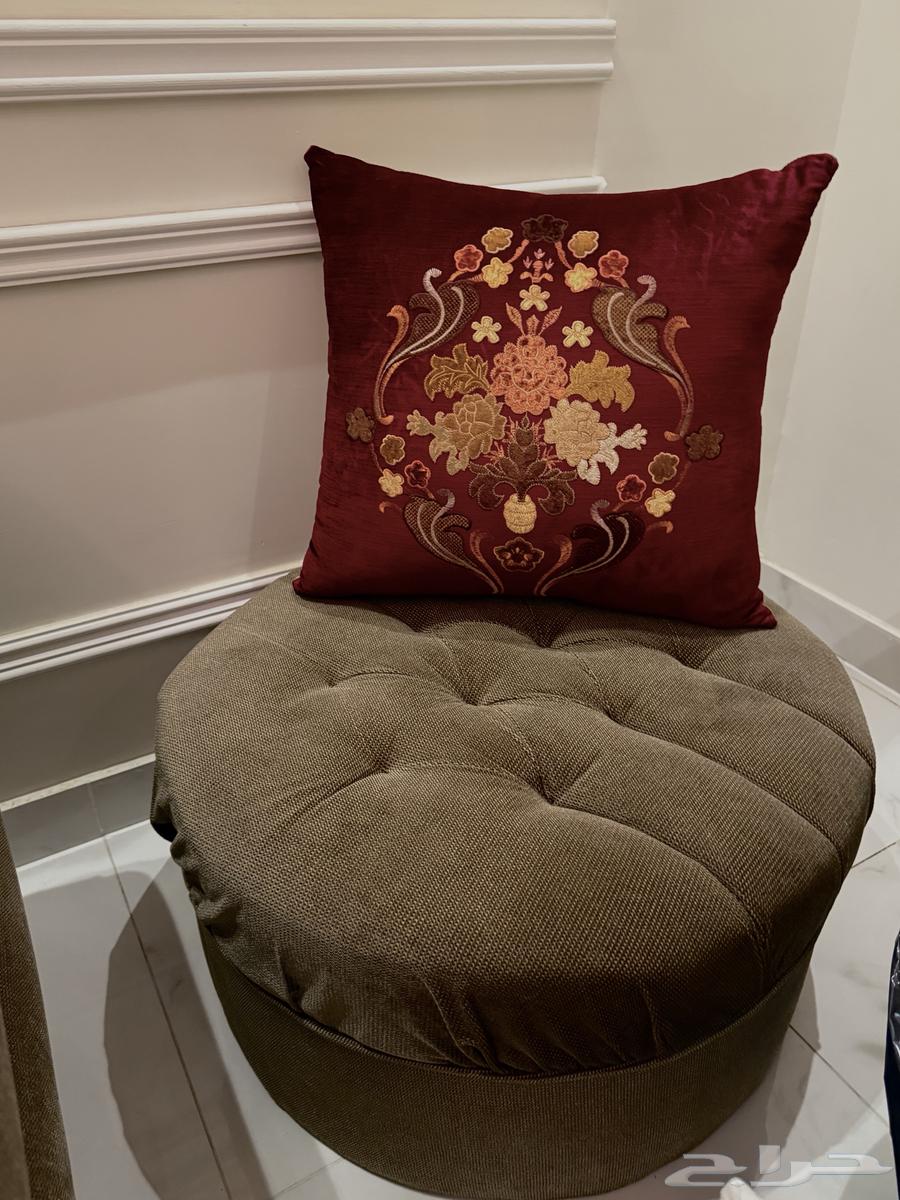 Sofa with curtains set, service tables and dining table for sale64445648600066112