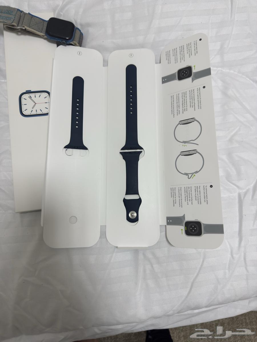 ساعة ابل الإصدار السابع 7 بجميع مشتملاتها64446297573763114