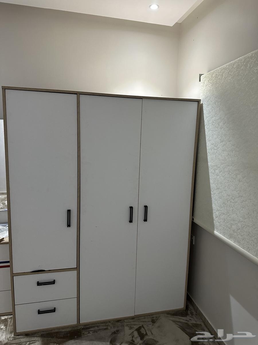 IKEA bed, wardrobe, dresser, and air conditioner64442227430403111