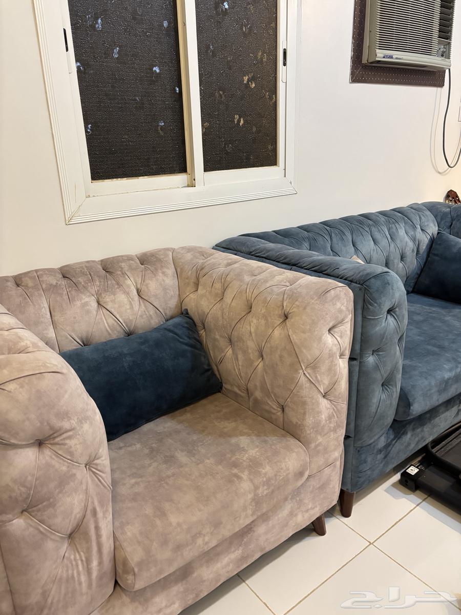 كنب مجلس شبه جديد ألوانه فالطبيعة اجمل بكثير64447957677827112