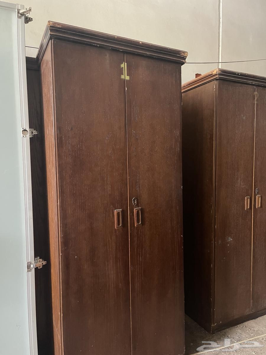 دولاب خشب درفتين   سرير64444485804035110