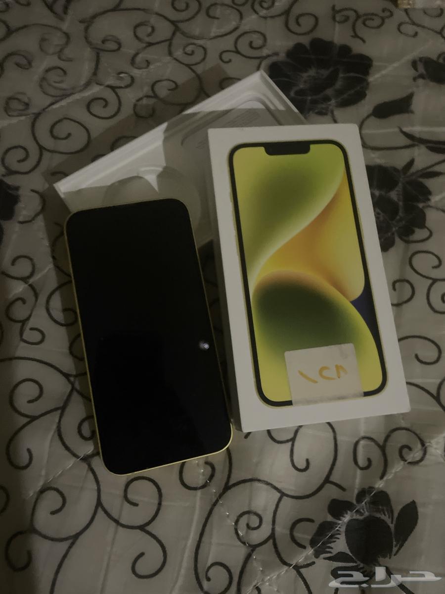 ايفون 14 العادي ألون اصفر 128GB64446589944963111