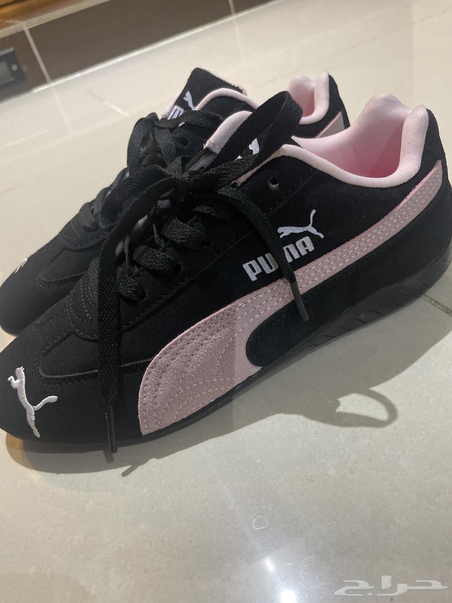 جزمه بوما سبيدكات اسود-وردي64447573764994110