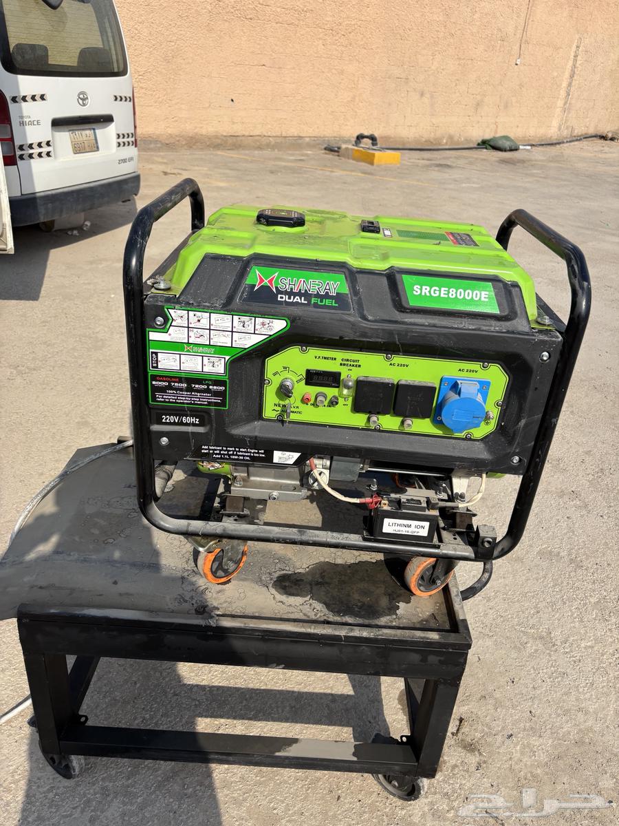 مولد كهرباء SHINERAY SURGE8000E مع حامل للمولد64444191073666110