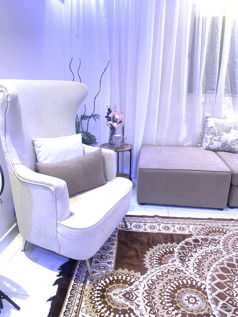 L-shaped sofa with two luxurious armchairs, excellent condition, high quality64448407462531111