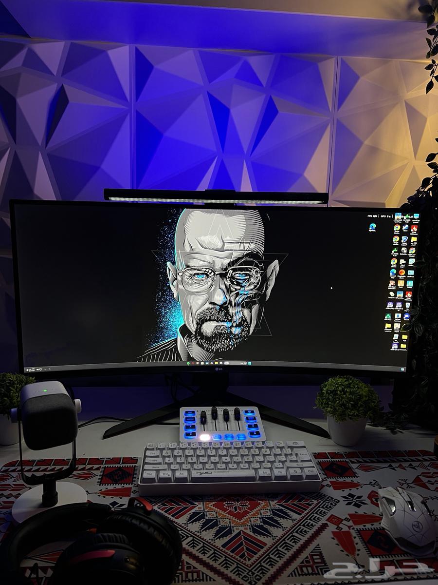 شاشة قيمنق LG 34 بوصة كيرف64447082494210110