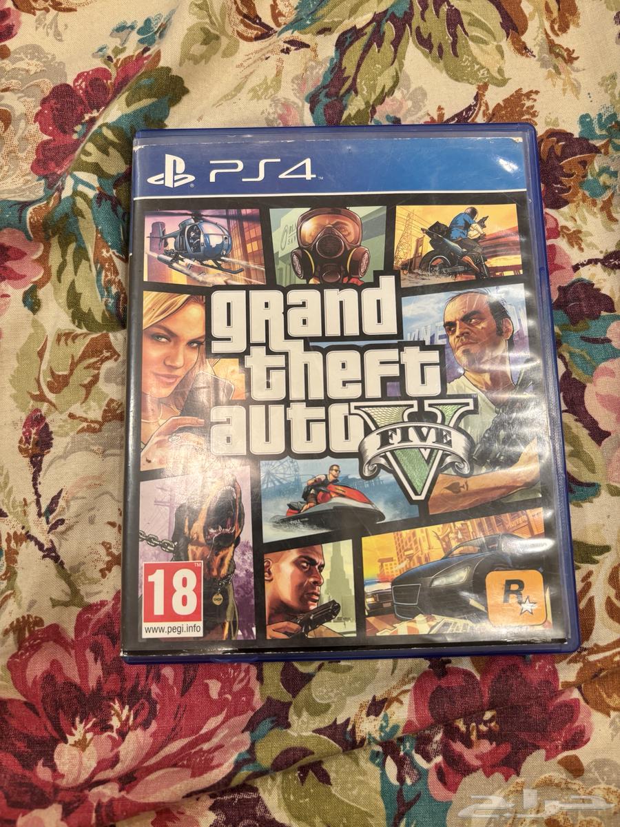 قرص لعبة GTA 5 معروض للبيع بسعر 60 ريال سعودي64447732295682111