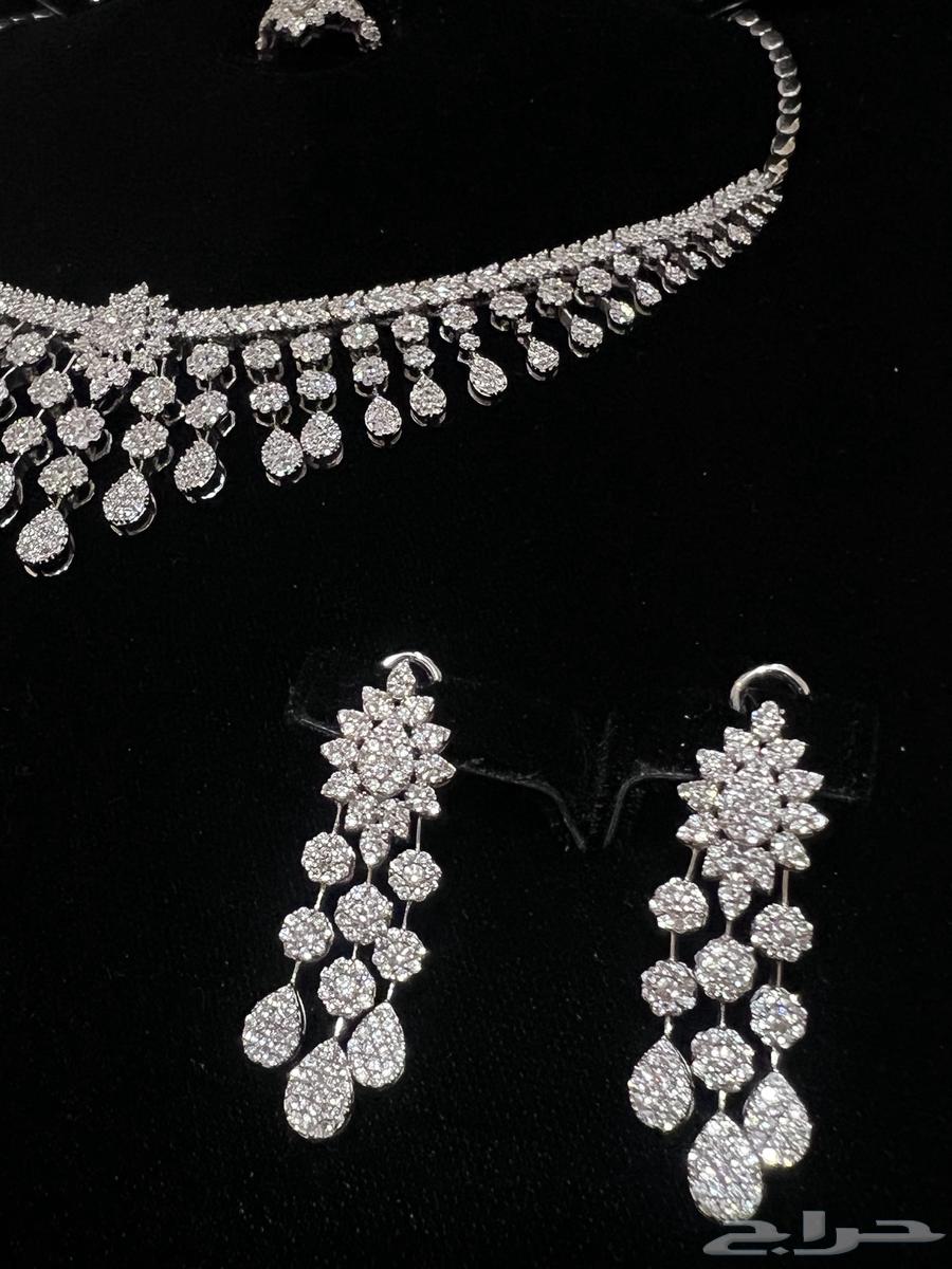 طقم شبكة ذهب أبيض64446390914178111