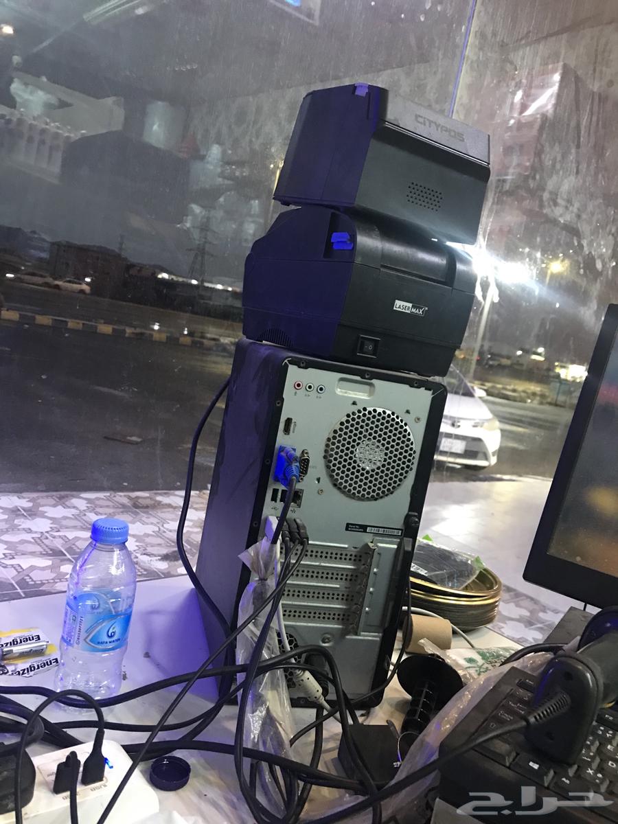 جهاز كاشير متكامل مع البرنامج مع الطبعات بركوت وفوتير للبيع64447454929794111