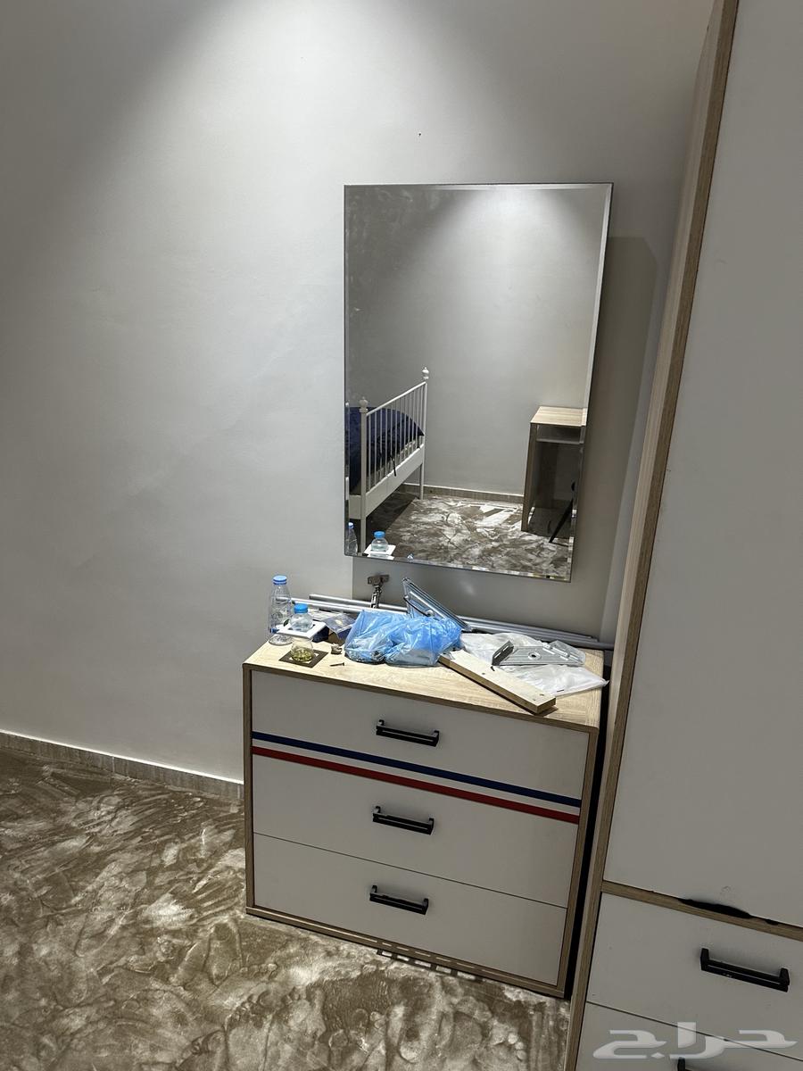 IKEA bed, wardrobe, dresser, and air conditioner64442227430403114