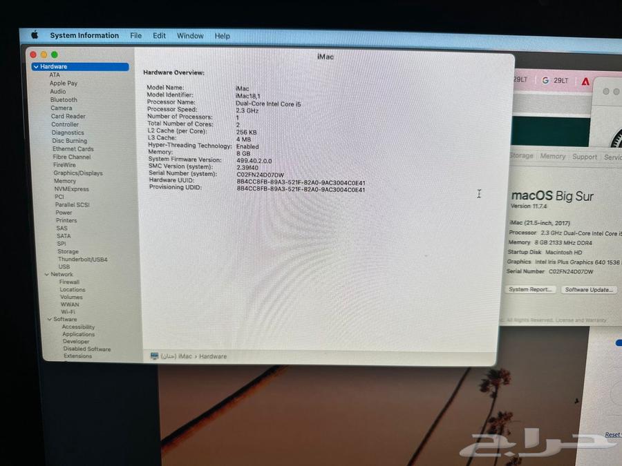 iMac 2017 نظيف جد ا استخدام قليل64447349241218113