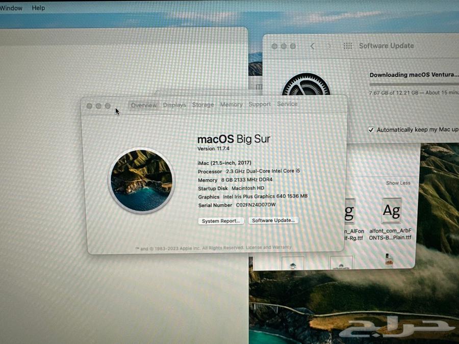 iMac 2017 نظيف جد ا استخدام قليل64447349241218112