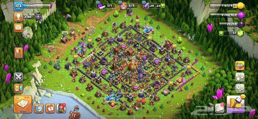 للبيع حساب كلاش اوف كلانس64446677100930113