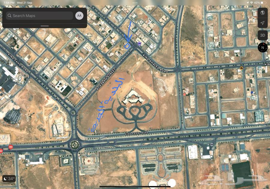 Commercial land for rent in Howtat Sudair, 900 sqm64142379611393114