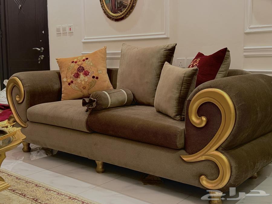 Sofa with curtains set, service tables and dining table for sale64445648600066110