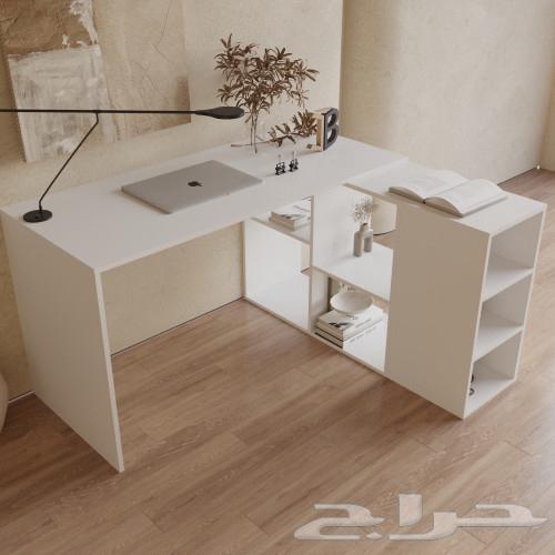 مكتب عمل مودرن للبيع ألوان أبيض وبني64443695647105111