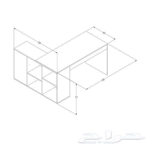 مكتب عمل مودرن للبيع ألوان أبيض وبني64443695647105112