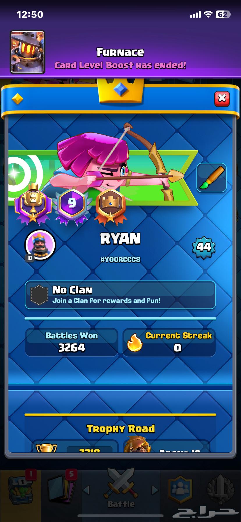 Clash Royale, Clans, and Brawl Unified Account64442556829569110