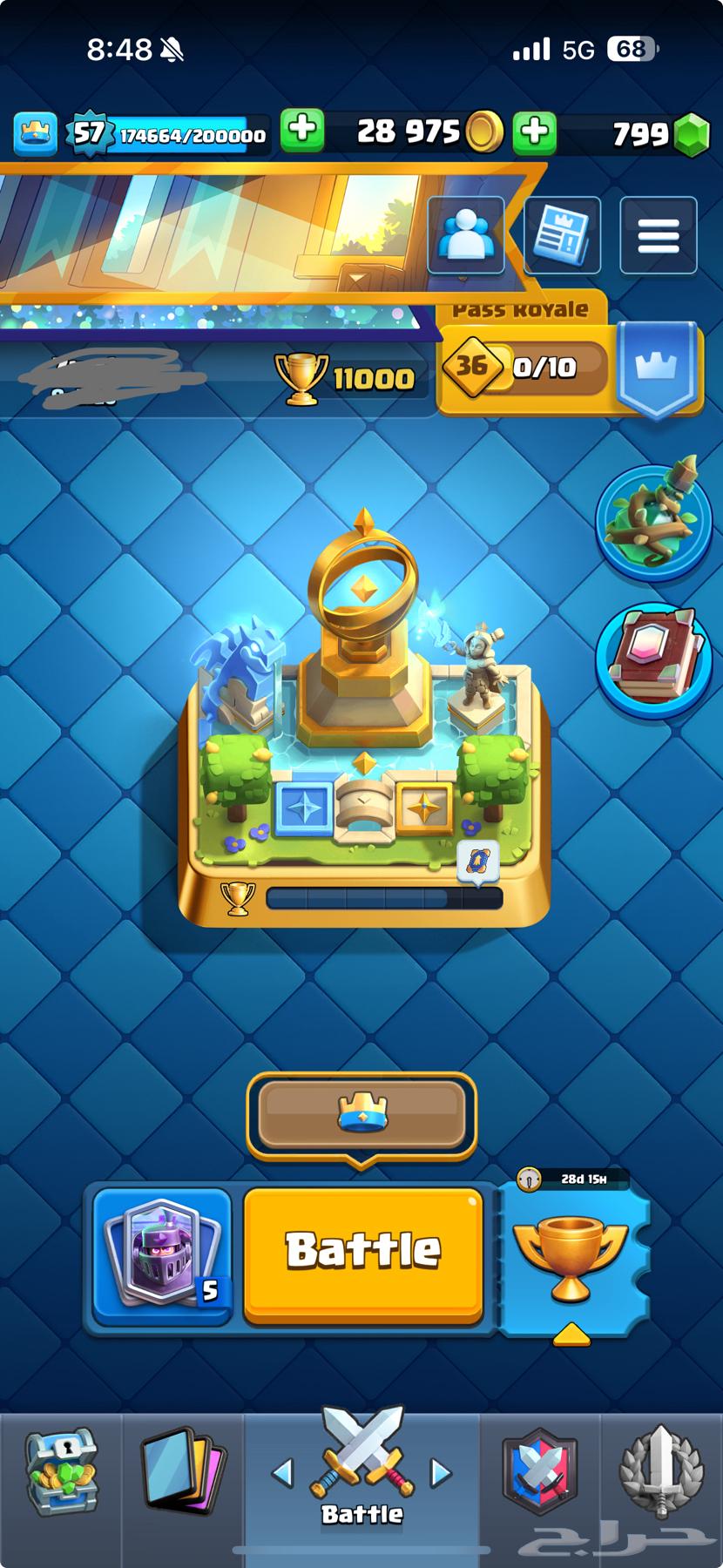 حساب كلاش رويال على السوم بطايق لفل عالي 11000 كاس64448354654082110