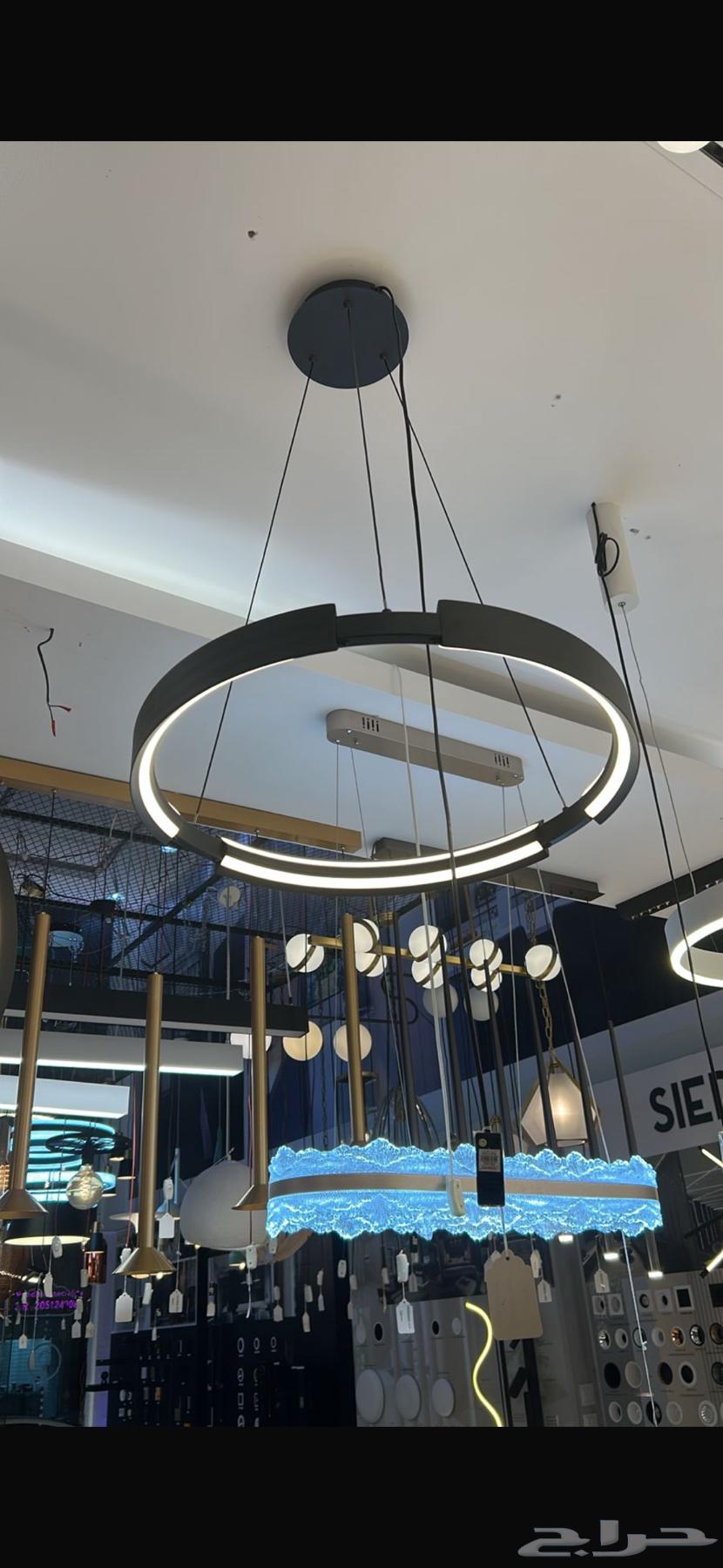 البيع الديكورات المحل بالثريات والاناره64447573842946111