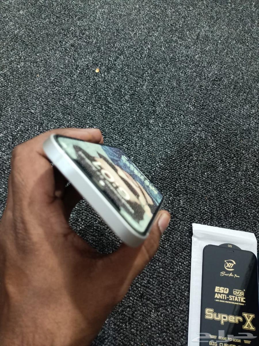 آيفون 12 بسعة 256 جيجابايت، لون أبيض، بطارية جديدة مع علبة وشاحن64445405085570110