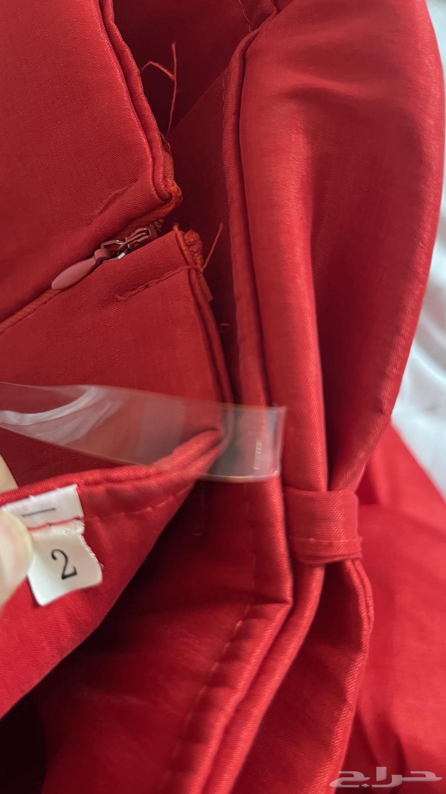 فستان احمر اللبس مرتين فقط64455768864515114