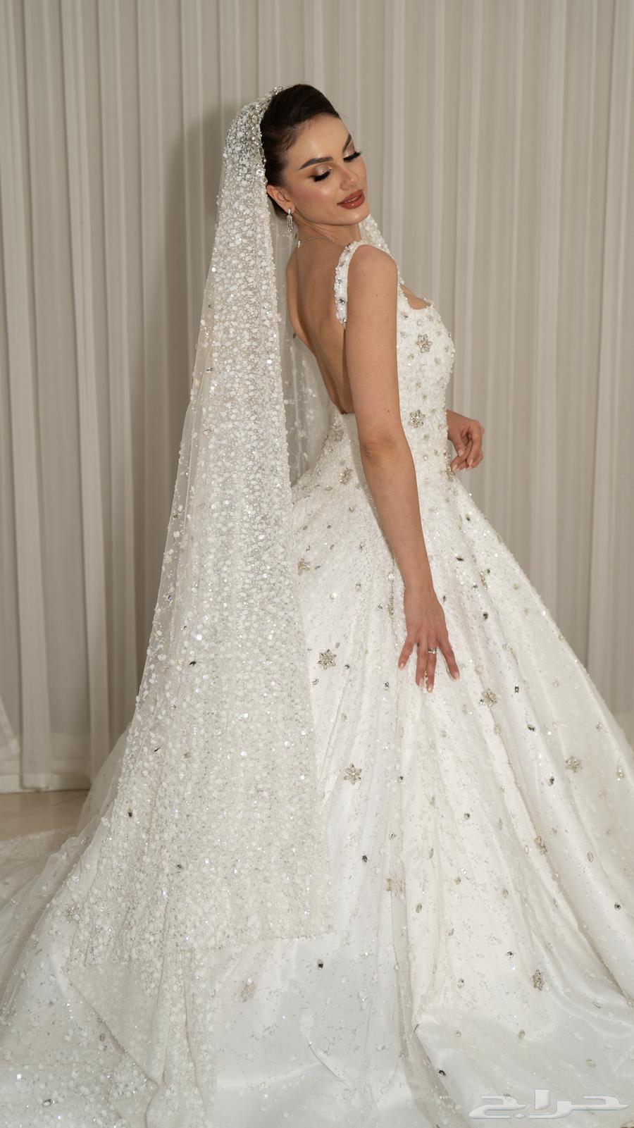 فستان زفاف للايجار او البيع جديد وعصري وبسعر رمزي64454278031105112