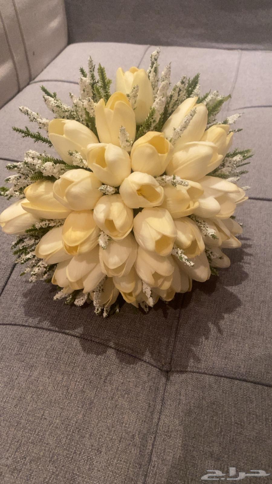 Bouquet of bride, artificial tulip flowers, for one-time use only64456968449409111