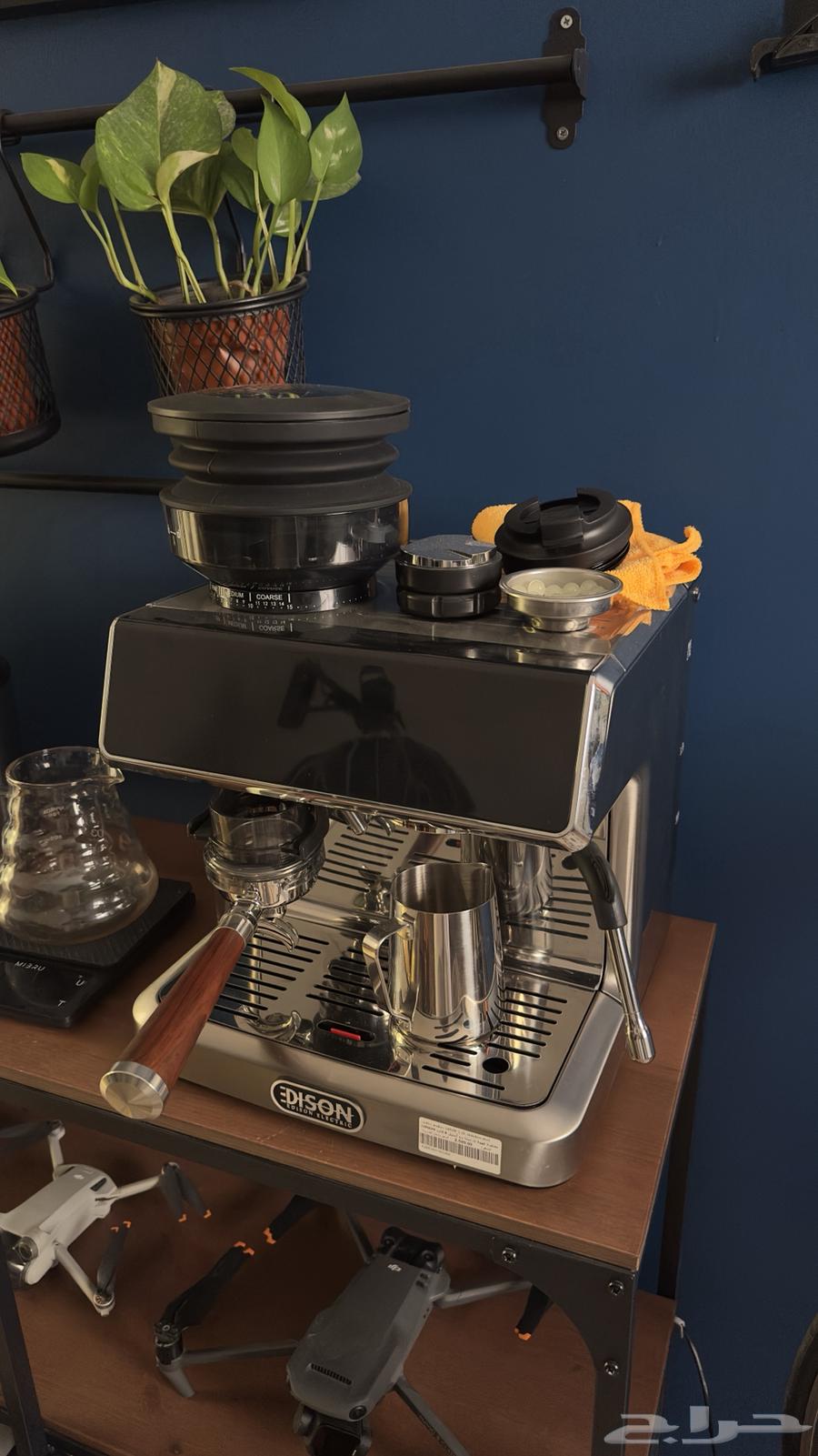مكينة قهوة اسبريسو أديسون شبه جديدة64453709989763110