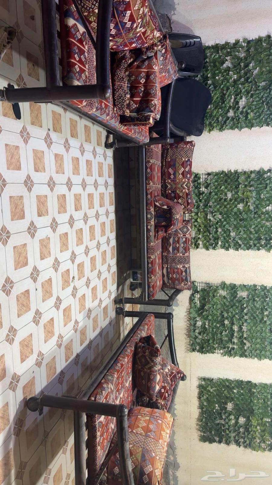 مجلس جديد والحديد غير مصدي والفرش بعد حلو قابل لتفاوض 3قطع64456585619713110