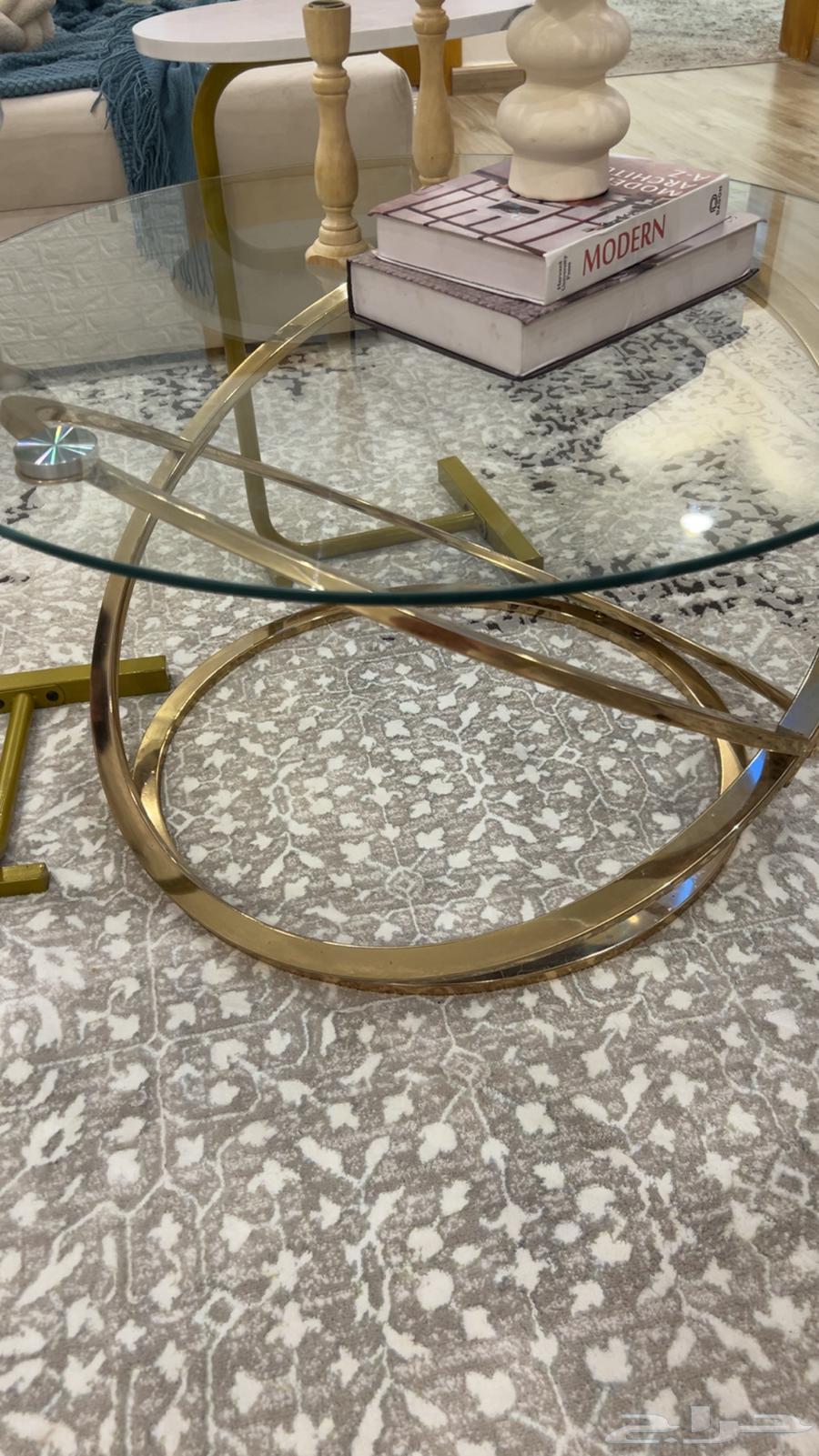 طاولة قهوه مع خدمه64450091549570113