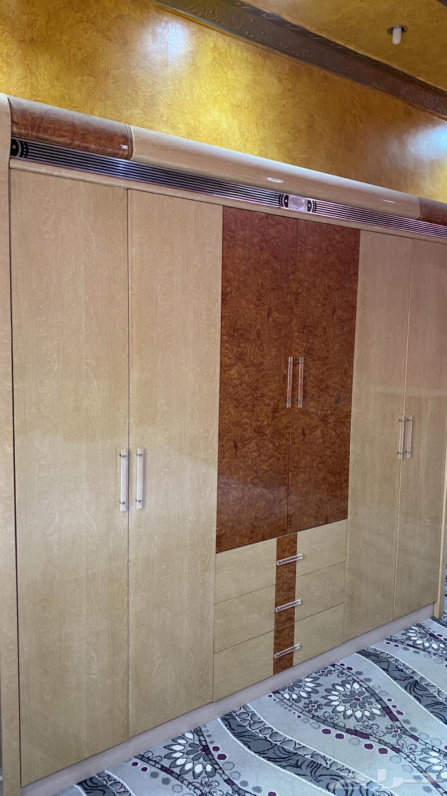 غرفه نوم مستخدمه شبه جديده خاليه من الكسور64454936555139114