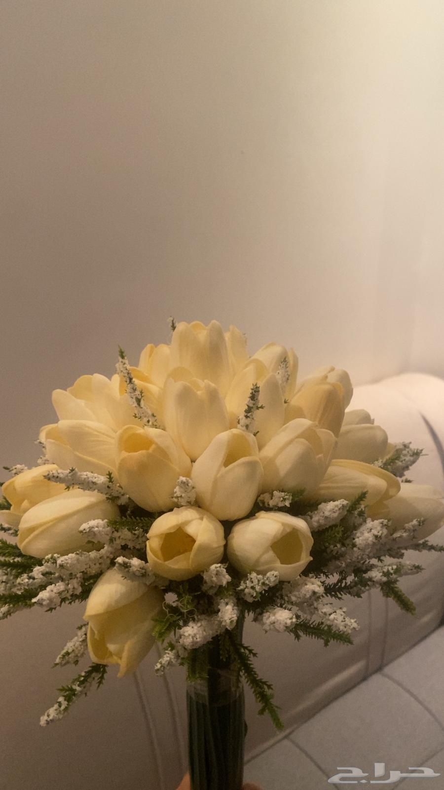 Bouquet of bride, artificial tulip flowers, for one-time use only64456968449409112