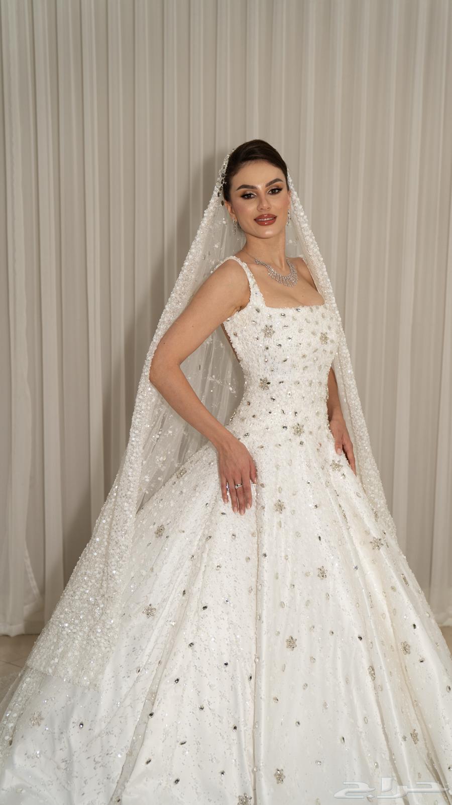 فستان زفاف للايجار او البيع جديد وعصري وبسعر رمزي64454278031105110
