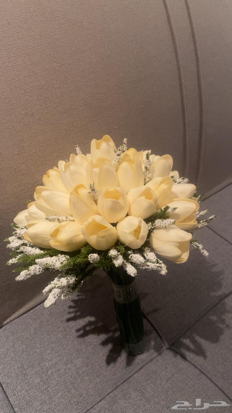 Bouquet of bride, artificial tulip flowers, for one-time use only64456968449409110