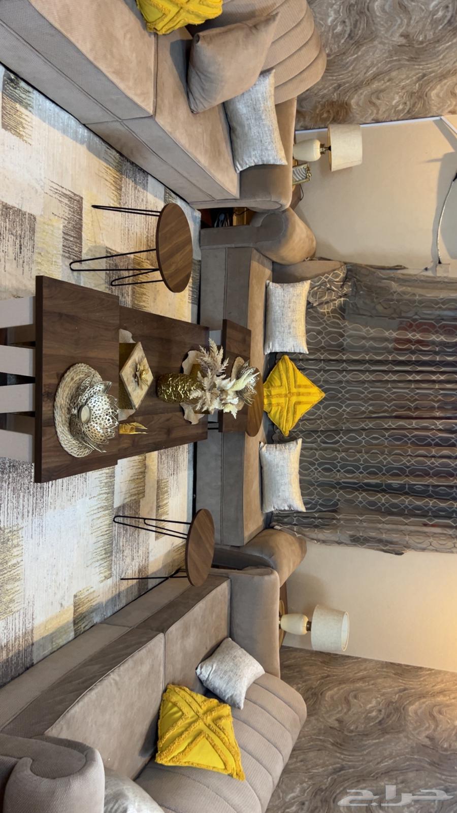 Very clean used sofa with carpet and plastic cover, no damage64455345619459110