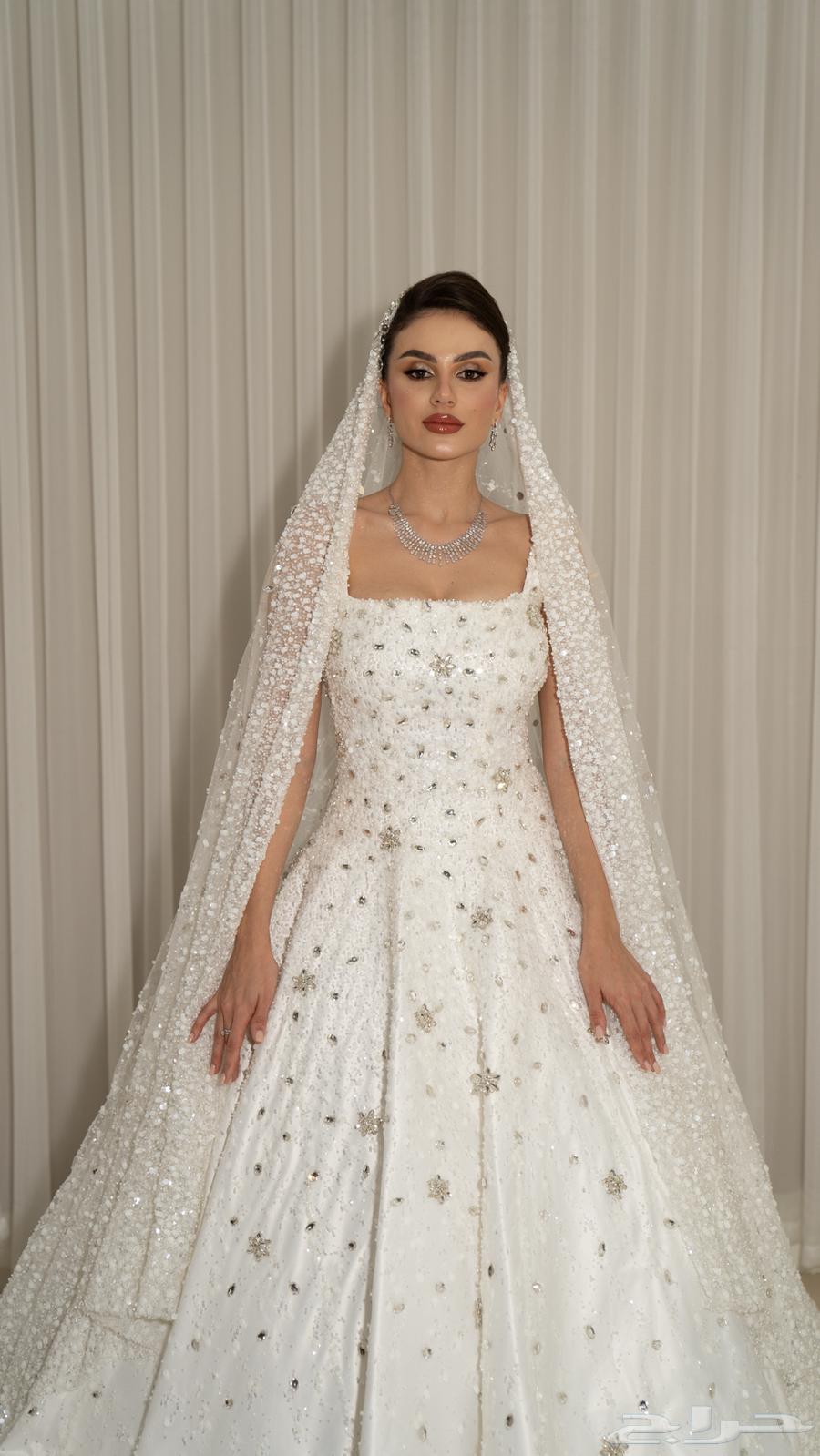 فستان زفاف للايجار او البيع جديد وعصري وبسعر رمزي64454278031105113